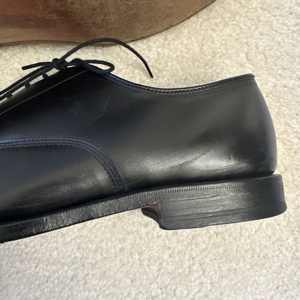Allen Edmonds Park Avenue Oxfords Dress Shoes Mens Sz 10.5 Black Leather Cap Toe - Picture 9 of 11